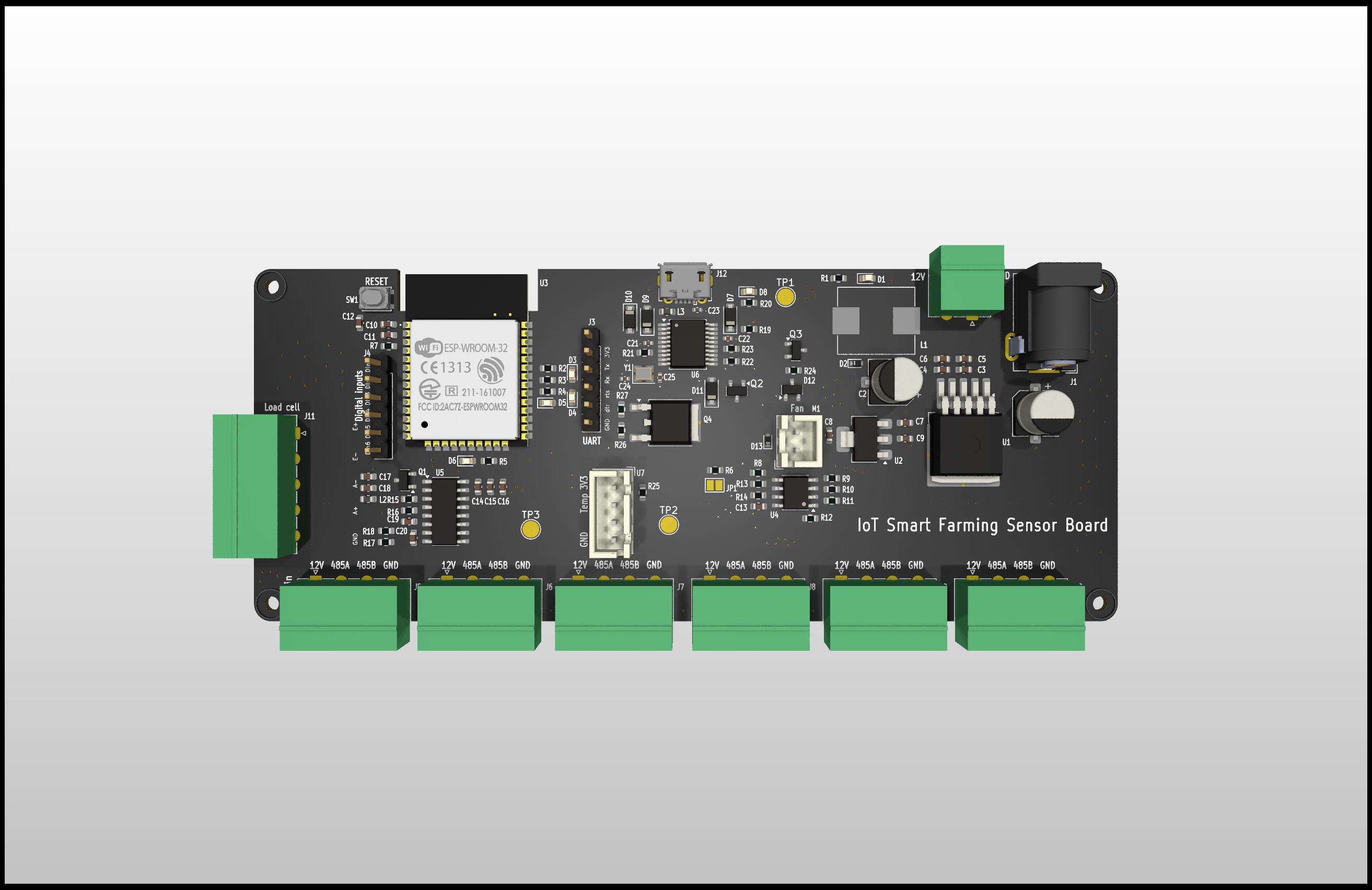IoT Sensor PCB - Assembled